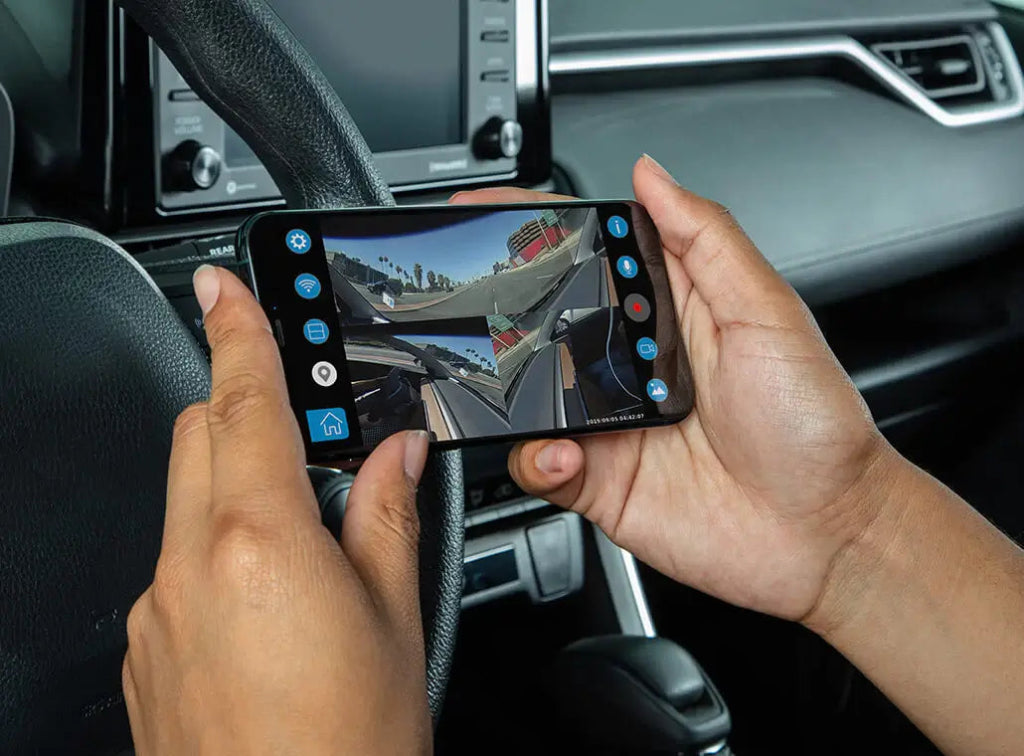 Type S P100 Pro Dash Cam App For Viewing on Mobile Device