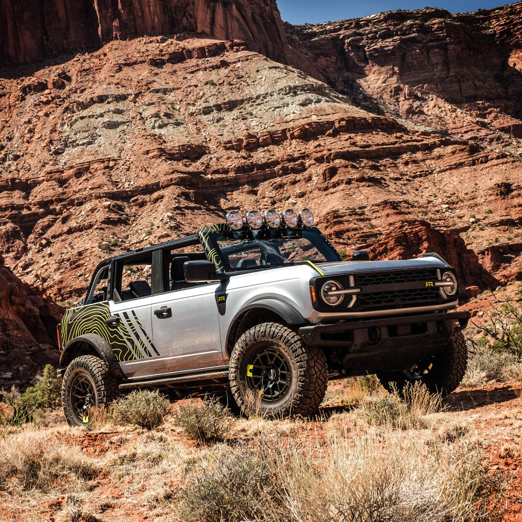 4 FF.70 lights  mounted on Bronco Roof