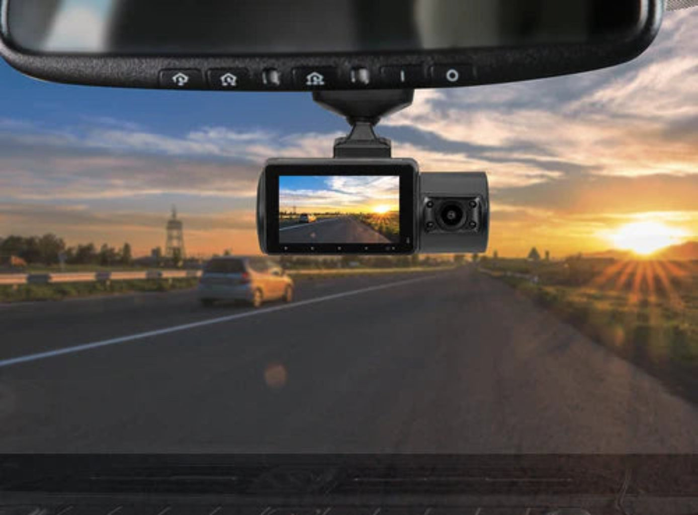 Type S Dual View Dash Camera Vived View On Screen