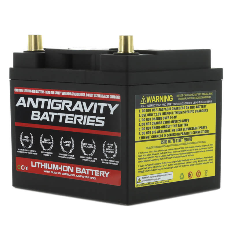 AntiGravity Group 26, 20 Amp hour RE-Start lithium Battery