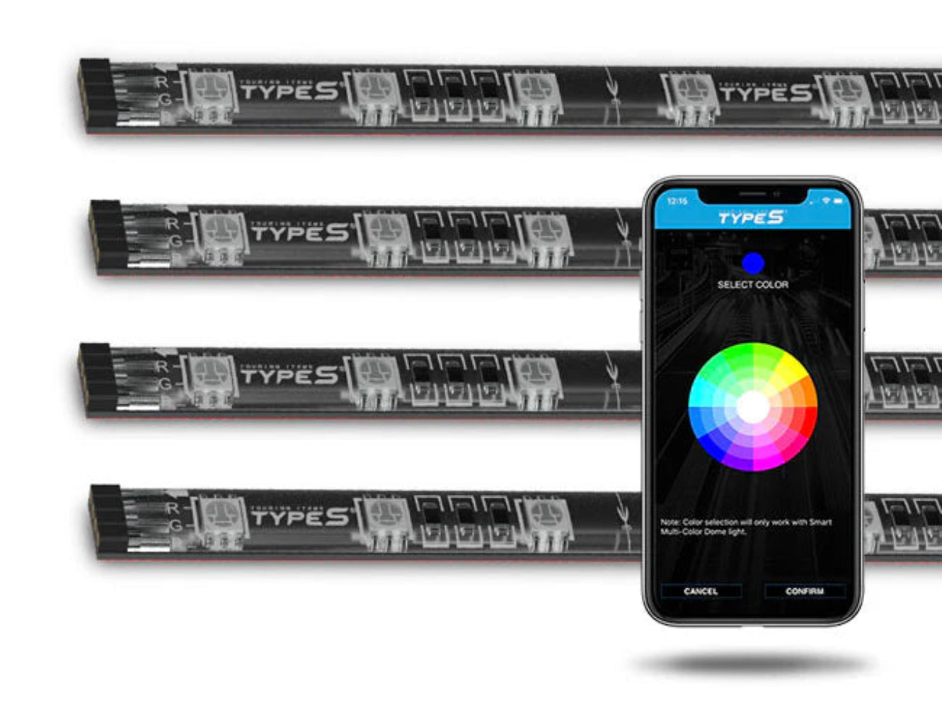 Type S Smart Hyper Bright Interior lights with APP Control
