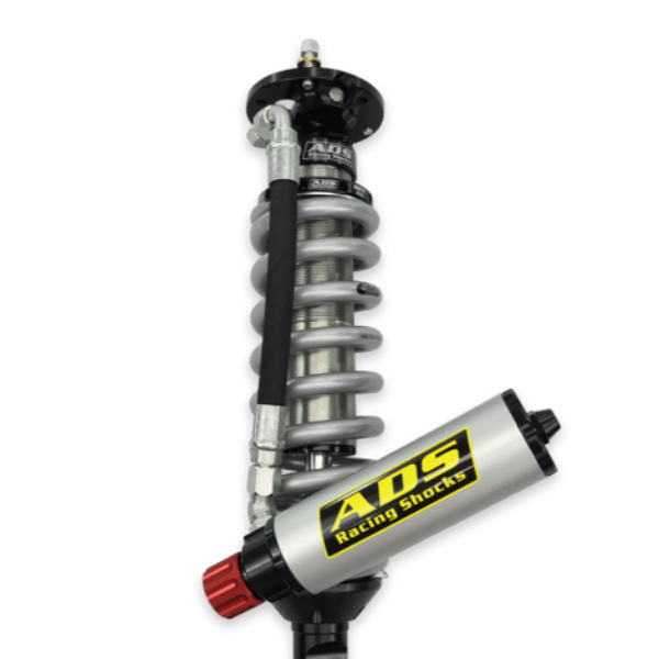 A.D.S. Coilover With Adjustable reservoir Black Shock Silver Spring 