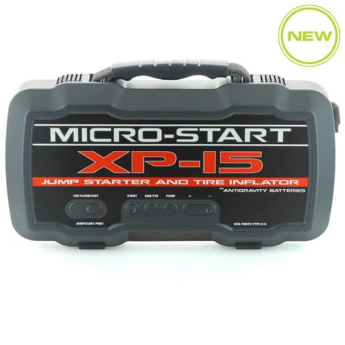 Front view xp-15 Jump starter and tire inflator